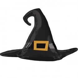 Satin Black Witches Hat