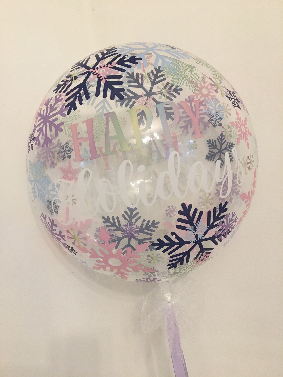 Happy Holidays Bubble Balloon