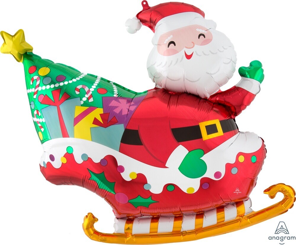Santa In Sleigh Balloon