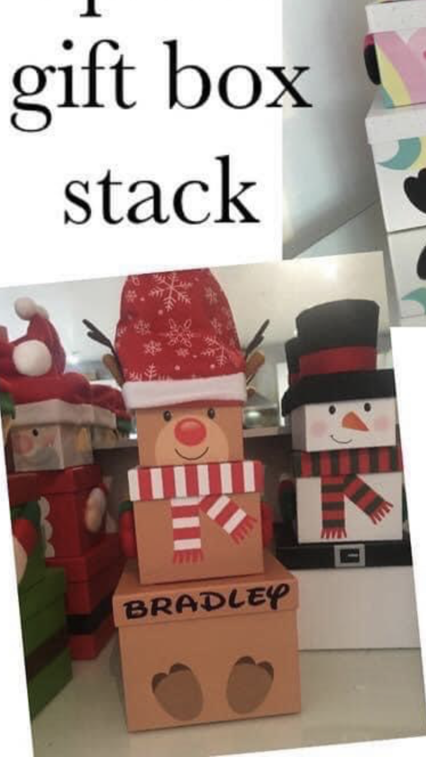 Christmas Stacking Gift Box REINDEER