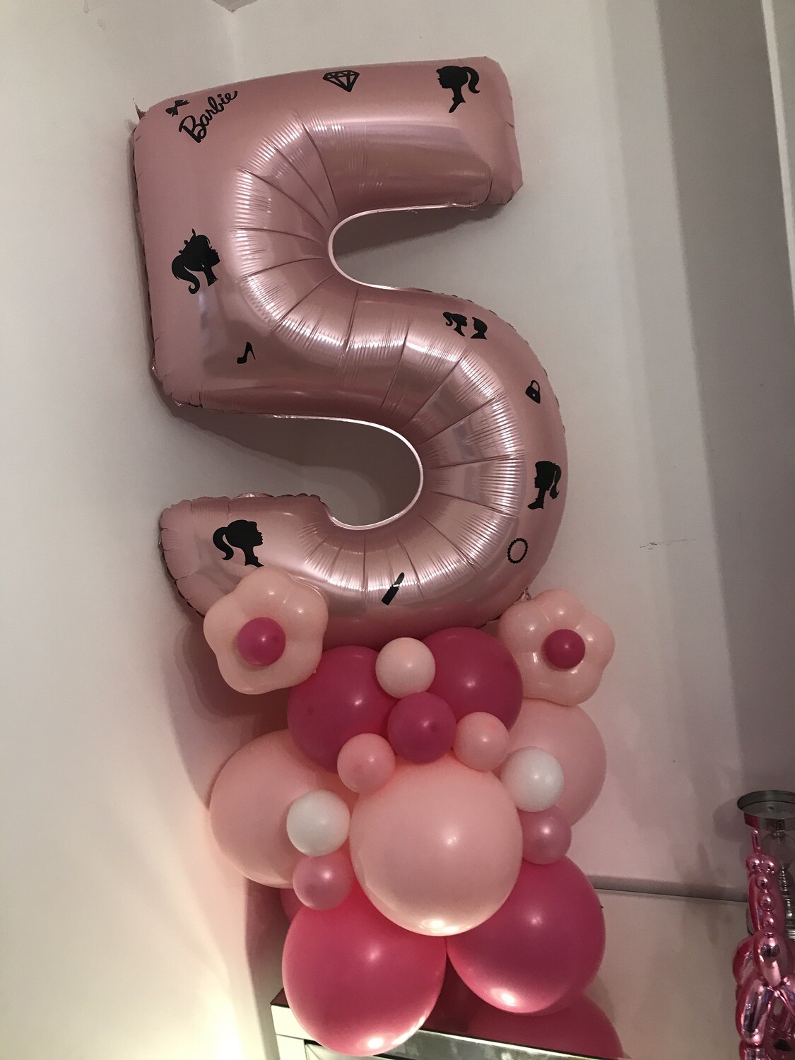 Barbie inspired number tower
