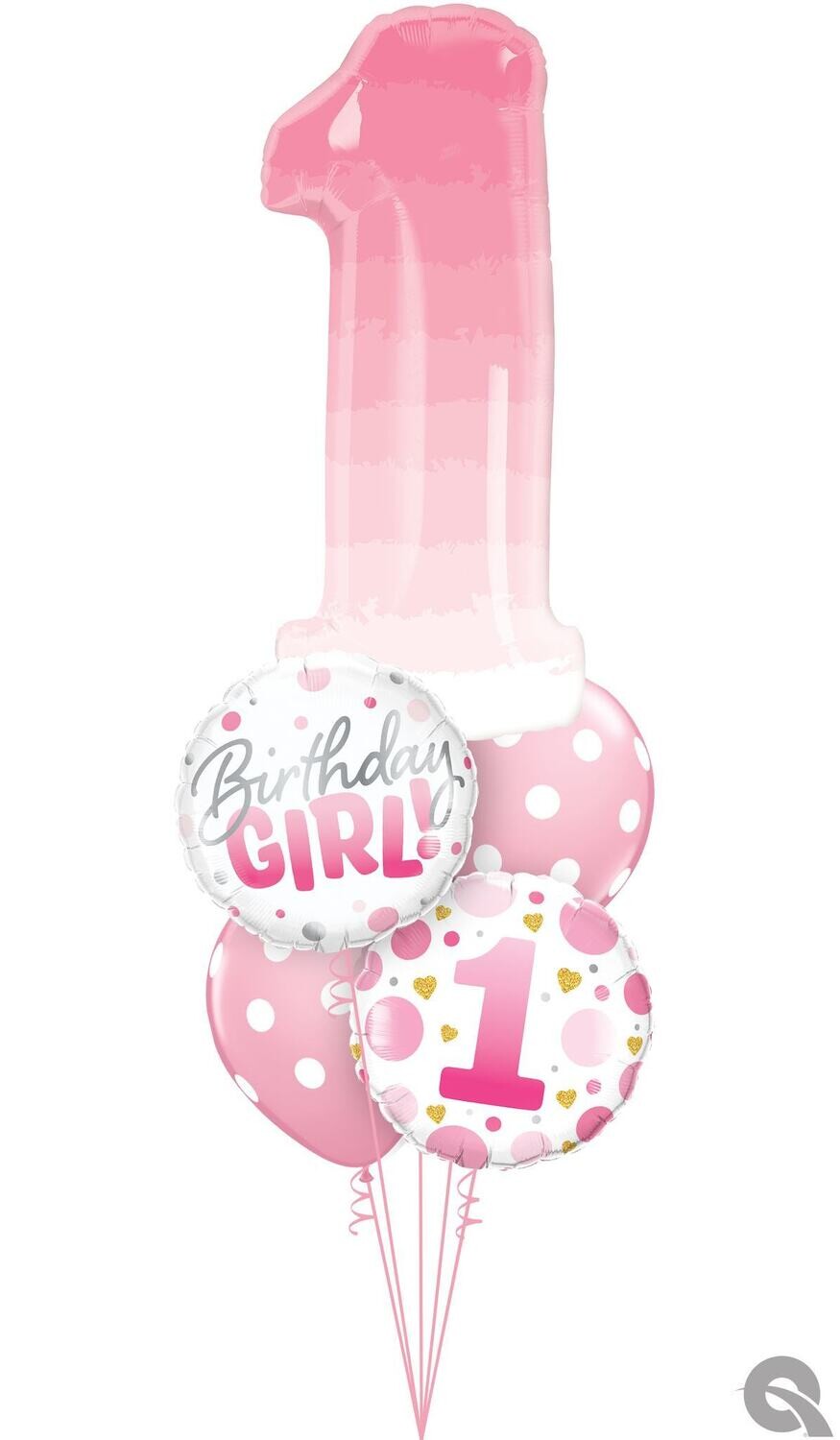 First Birthday Girl - Ombre