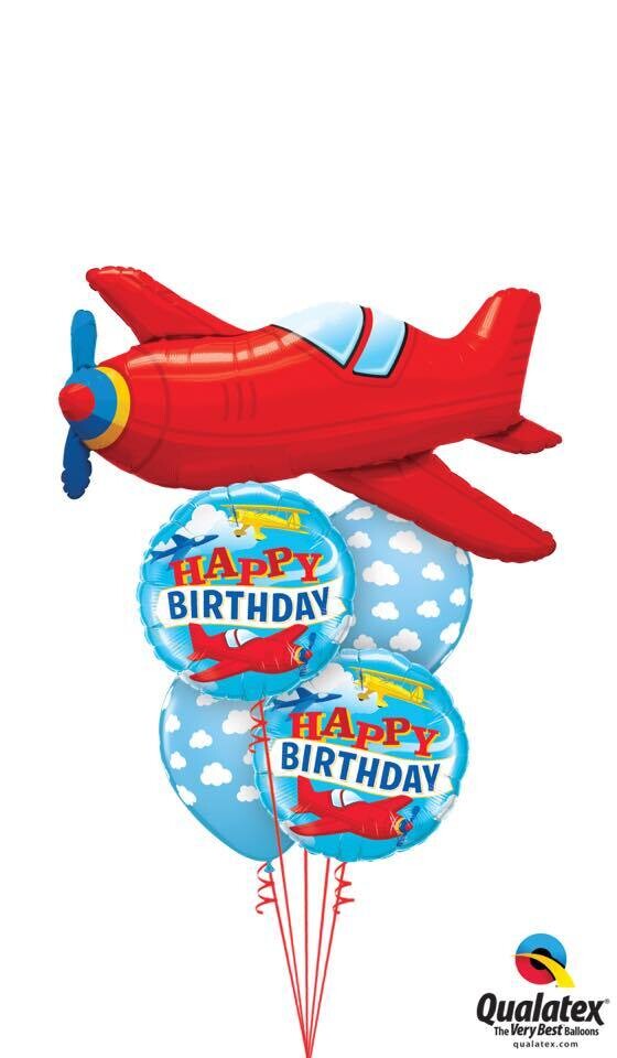 Plane birthday bouquet