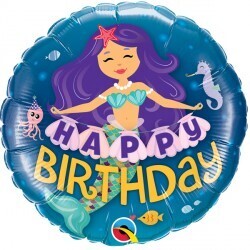 Happy Birthday mermaid balloon