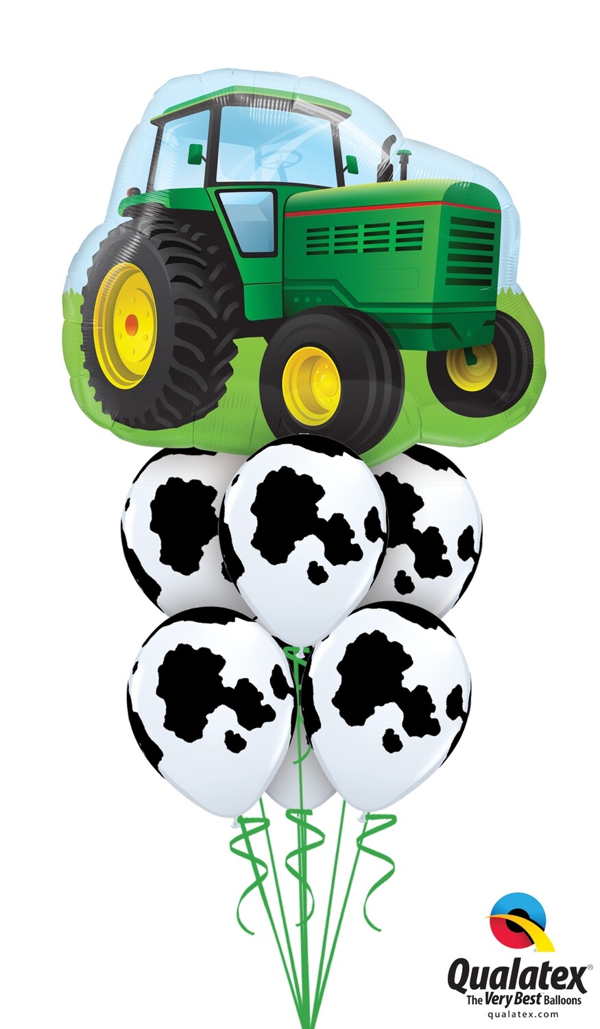 Tractor/cow bouquet