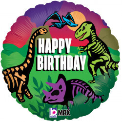 Jurassic birthday foil