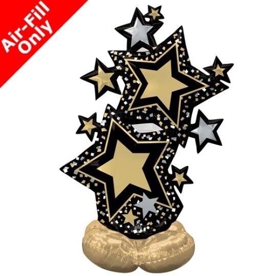 Black &amp; Gold  Star Cluster airloonz