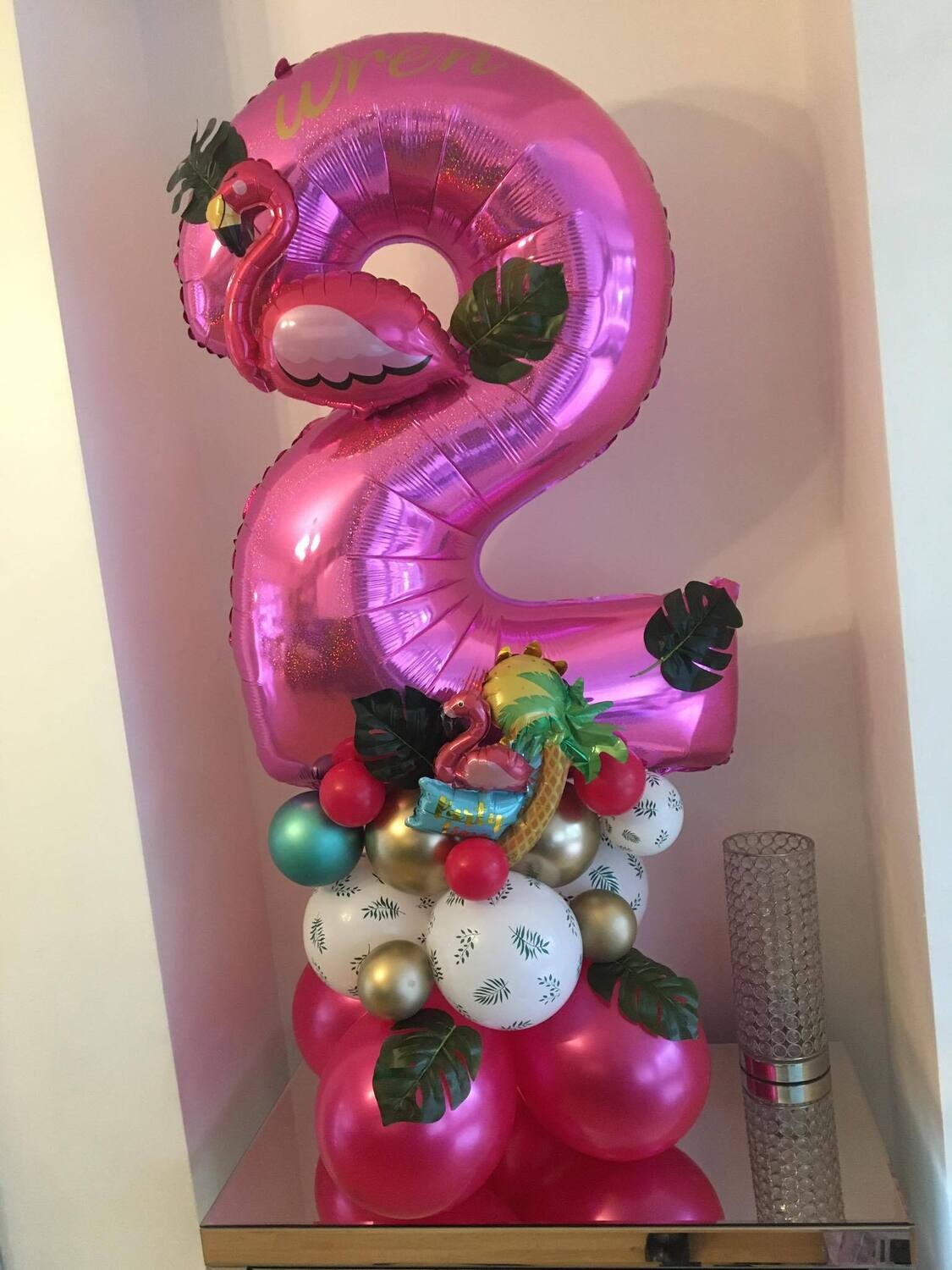 Tropical/flamingo number tower