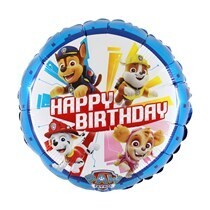 Happy Birthday Paw Patrol foil balloon