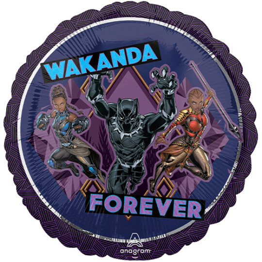 Wakanda forever foil balloon