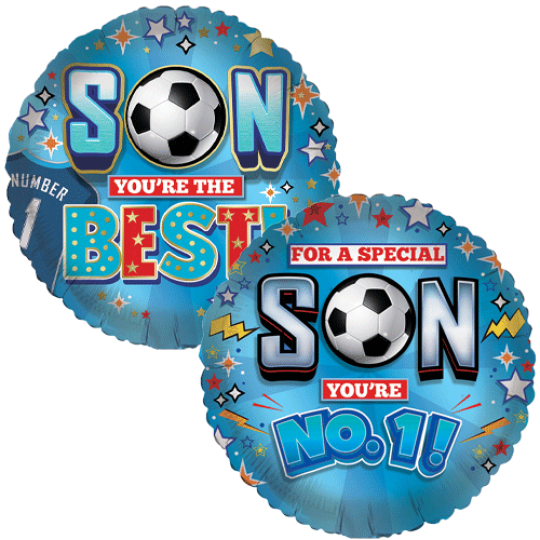 Football Son foil balloon