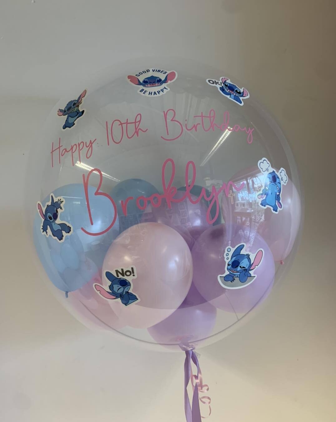 Stitch personalised bubble