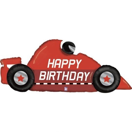 Birthday Racecar Balloon