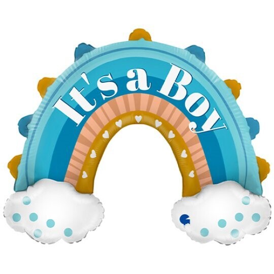 Its a boy boho rainbow balloon