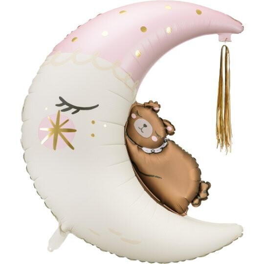 Teddy on the moon balloon