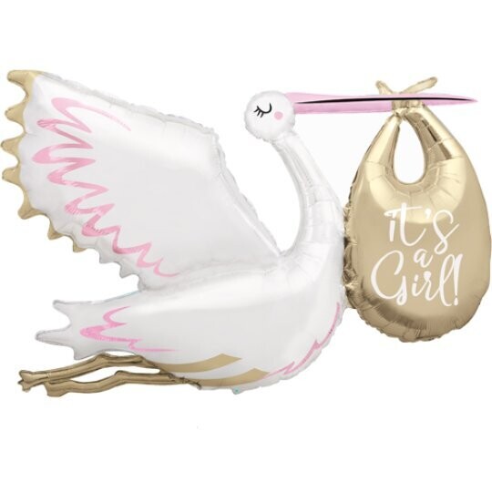 It&#39;s a girl stork Balloon