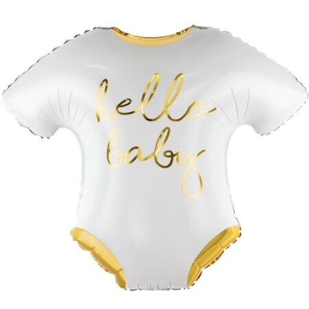 Hello baby romper balloon