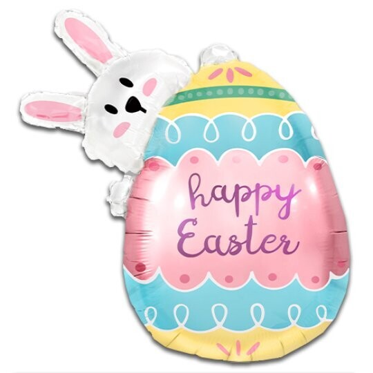 Egg &amp; Rabbit Foil balloon