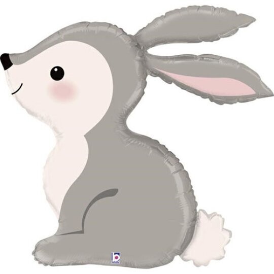 Woodland bunny Foil balloon