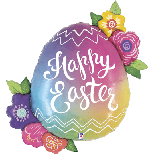 Rainbow Easter  Foil balloon