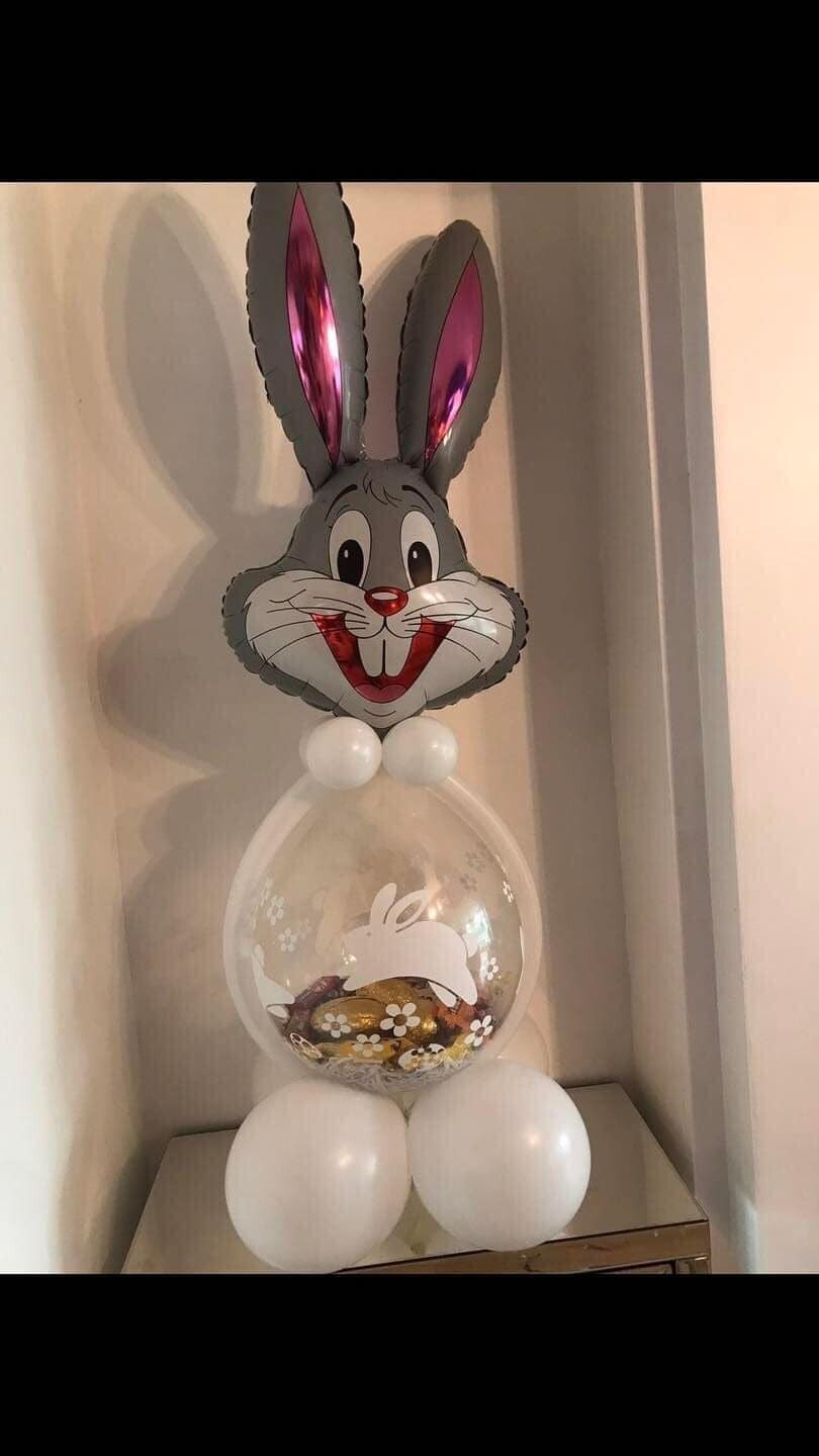 Stuffed Bunny Gift Balloon