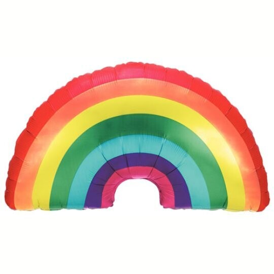 Bright Rainbow Foil Balloon