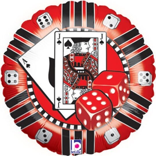 Casino Chip Foil balloon