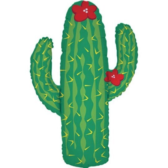 Large Cactus Foil balloon
