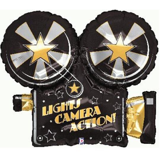 Lights, Camera, Action! Foil balloon