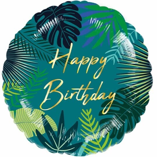 Tropical Leaves Foil Balloon