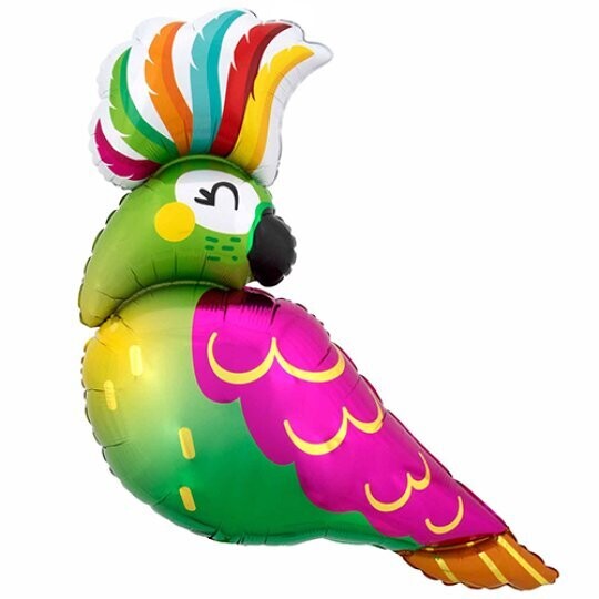 Tropical Parrot Foil Balloon