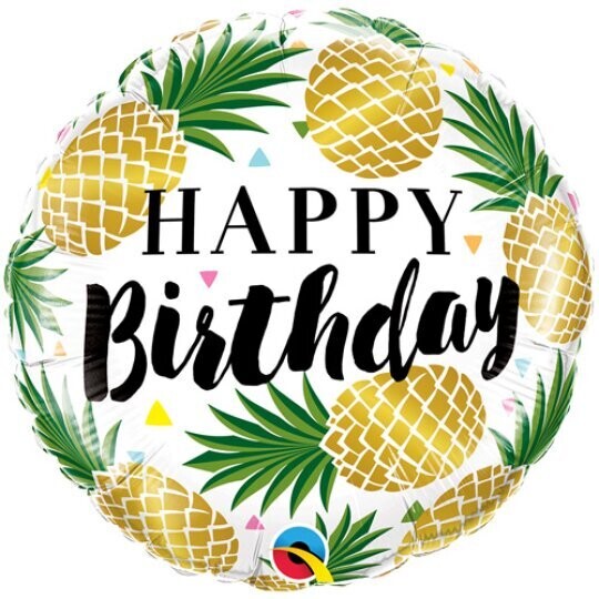 Golden Pineapples Foil Balloon