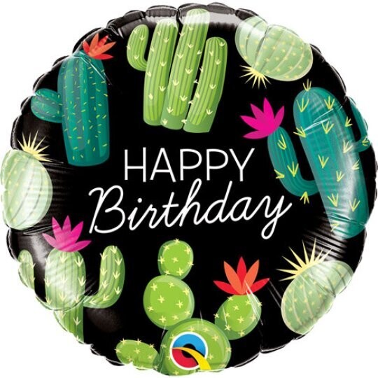 Birthday Cactuses Foil Balloon