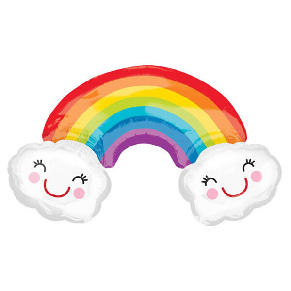 Rainbow &amp; Clouds Balloon