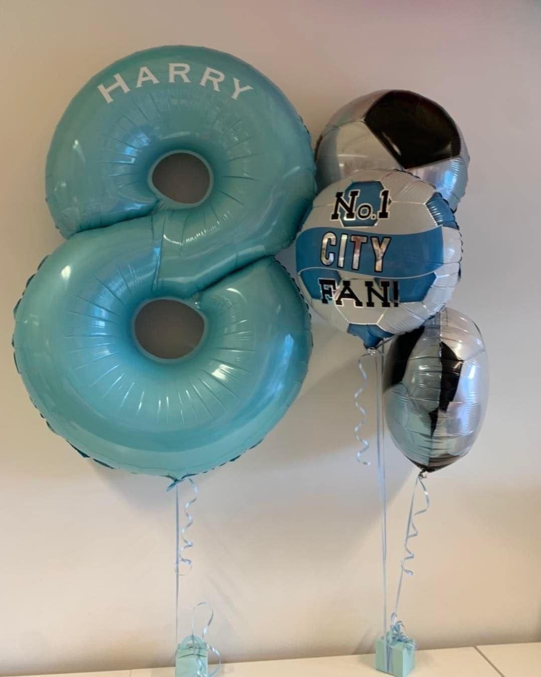 Coventry City Number Balloons