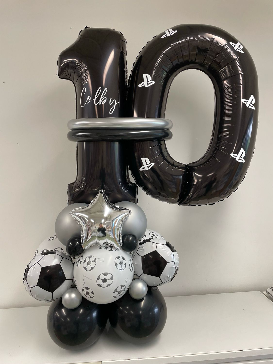 Football Themed Double Number Display