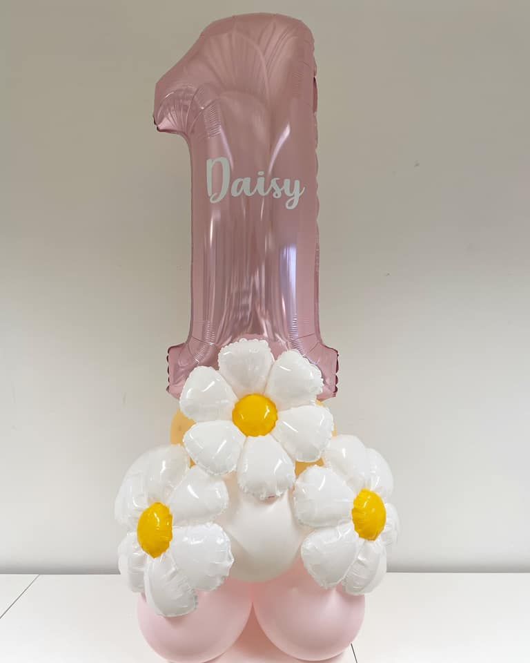 Daisy Themed Number Tower