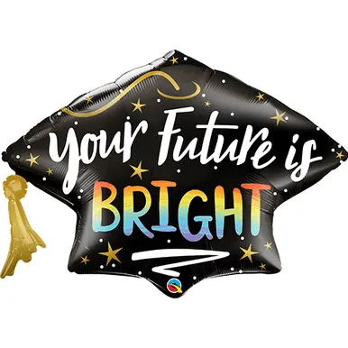 Future is bright grad balloon