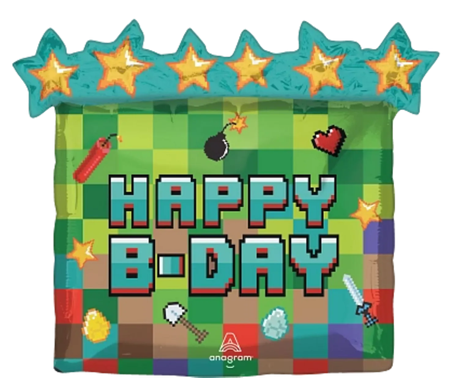 Pixel Party balloon