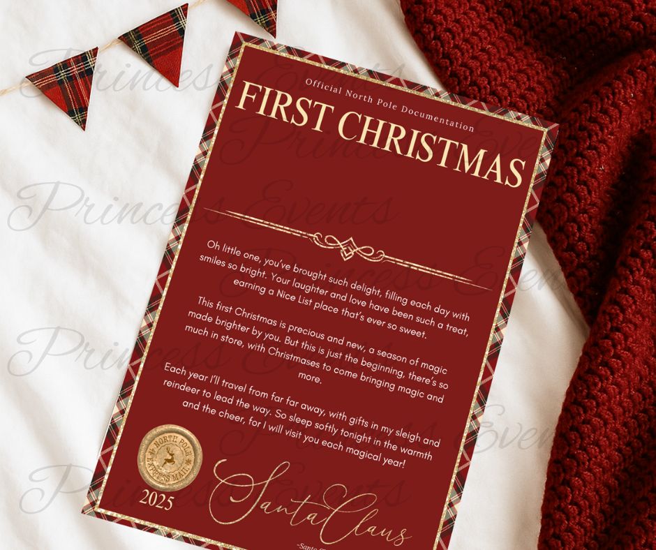 Tartan Trim with Glitter christmas certificates