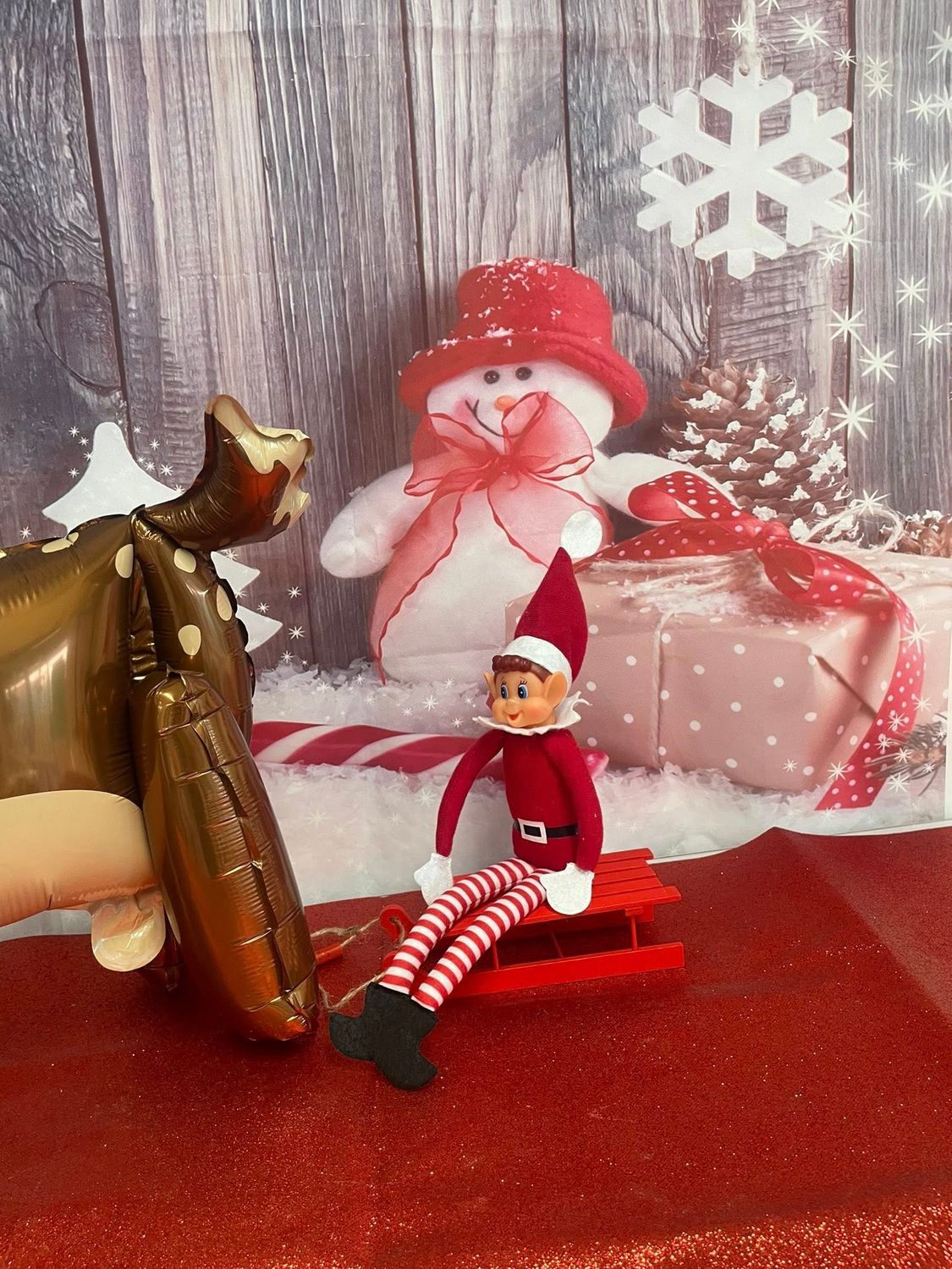 Elf Arrival -Reindeer with Sleigh