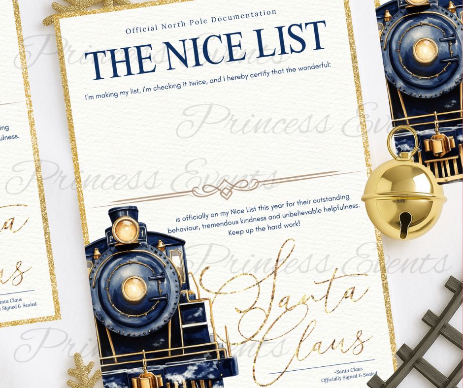 Express Train christmas certificates