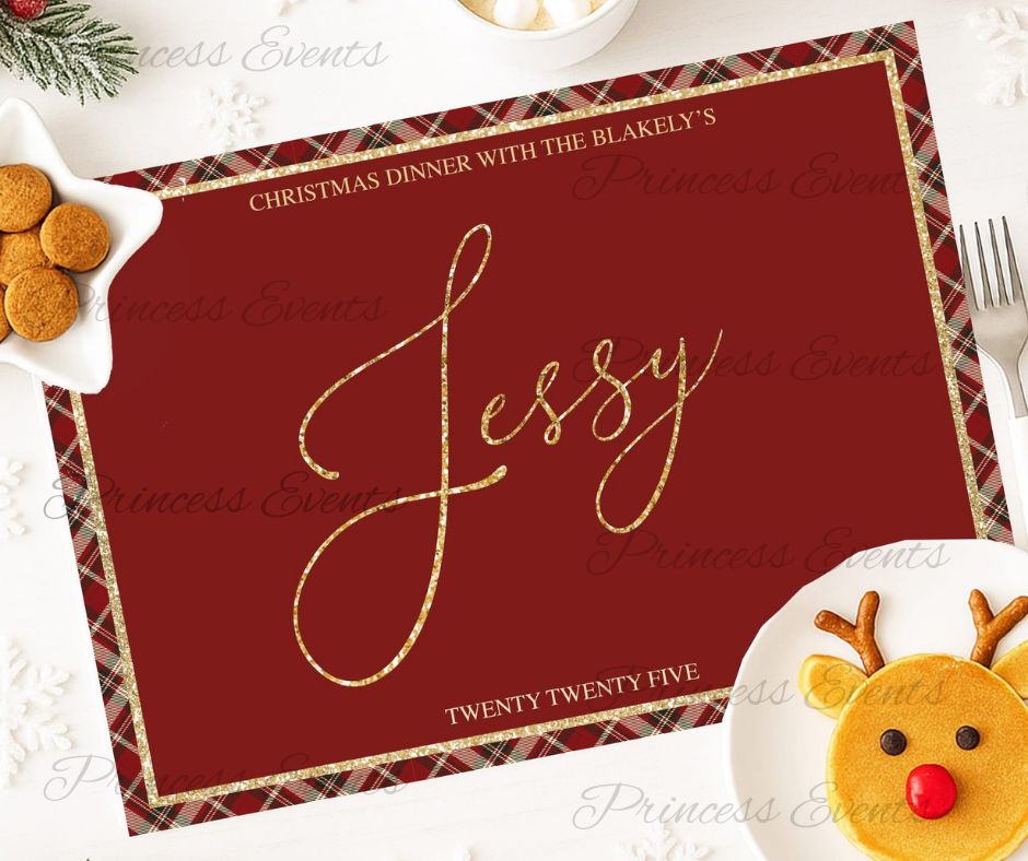 Personalised Tartan Placemat