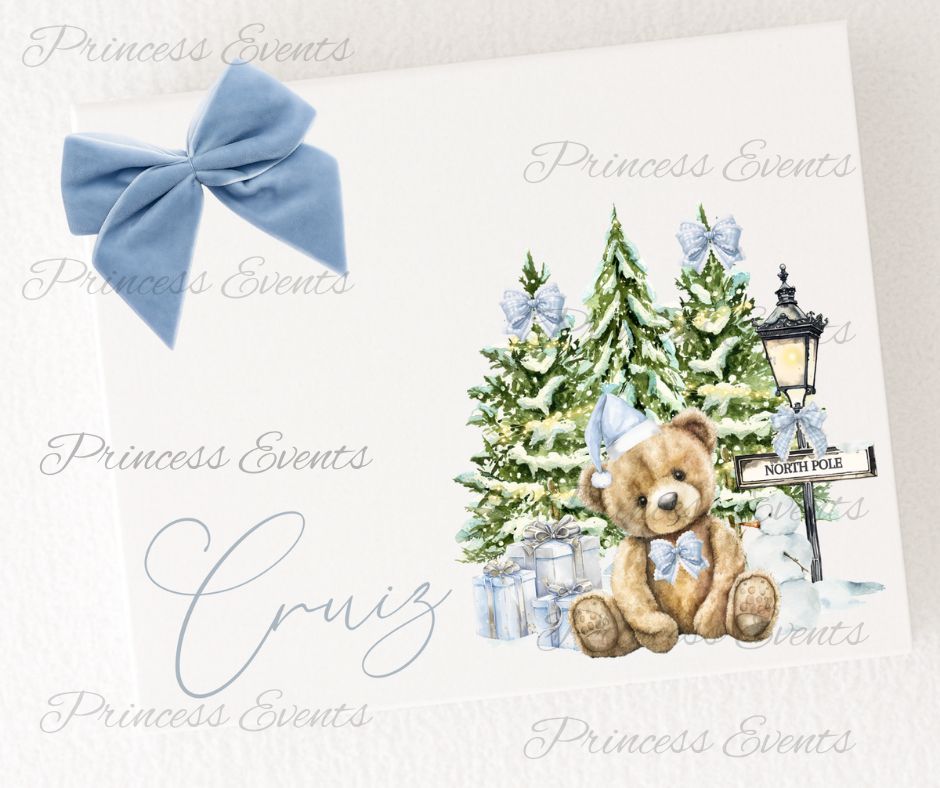 Blue North Pole Christmas Box