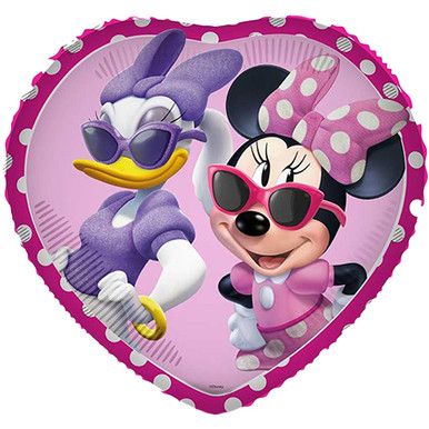 Minnie Mouse and Daisy heart balloon