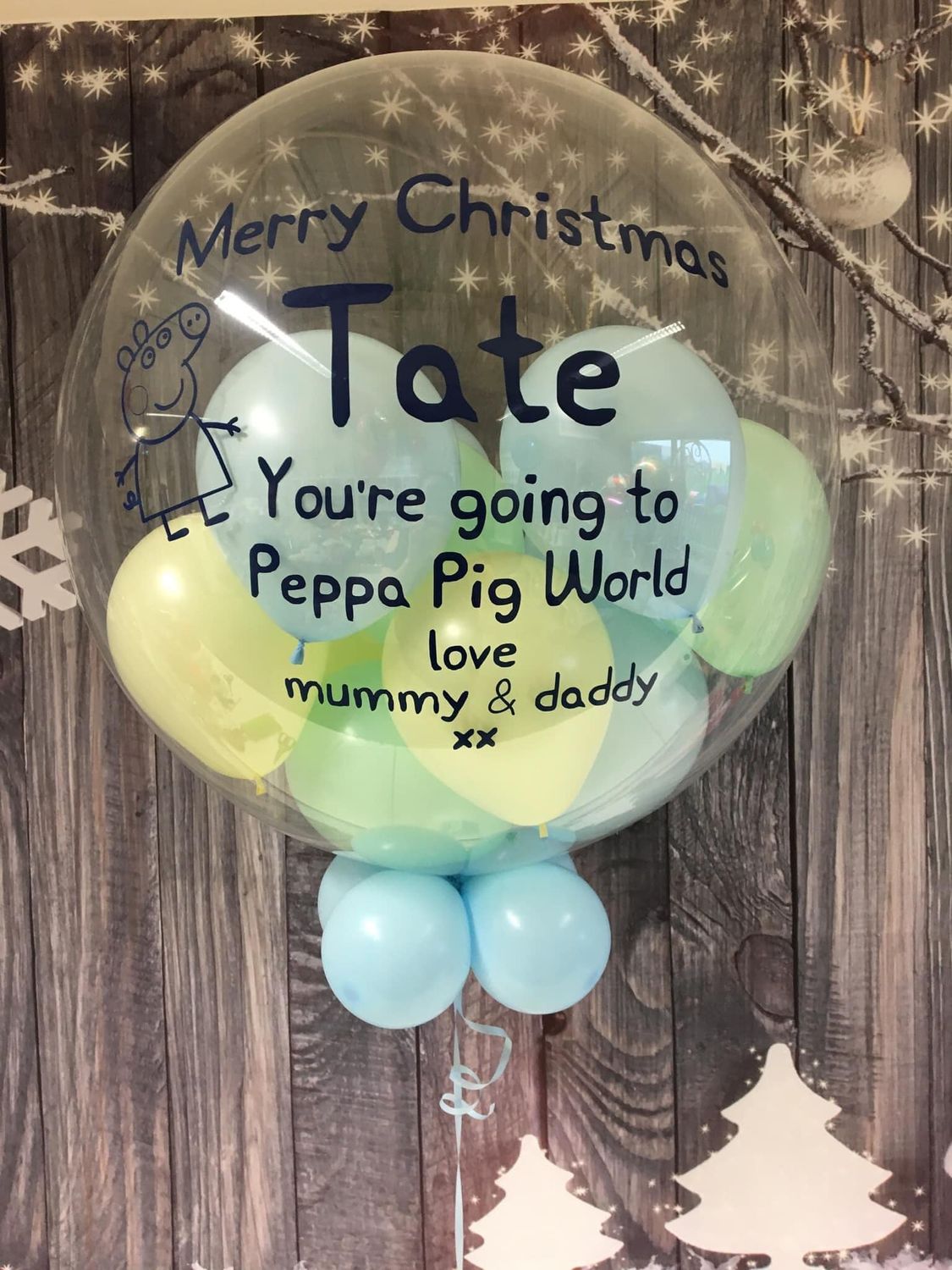 Reveal bubble balloon