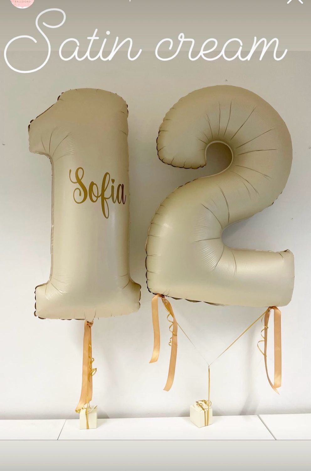 Helium Number Balloons (2 NUMBERS)