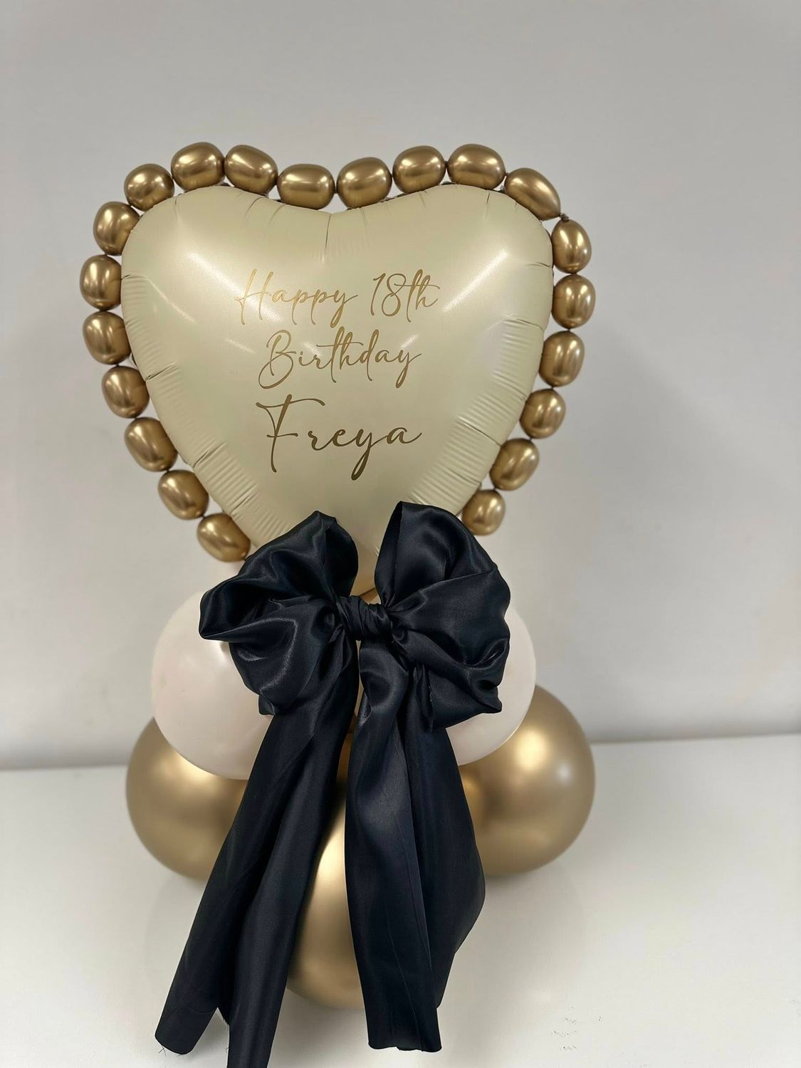 Tabletop Display with beads/bow