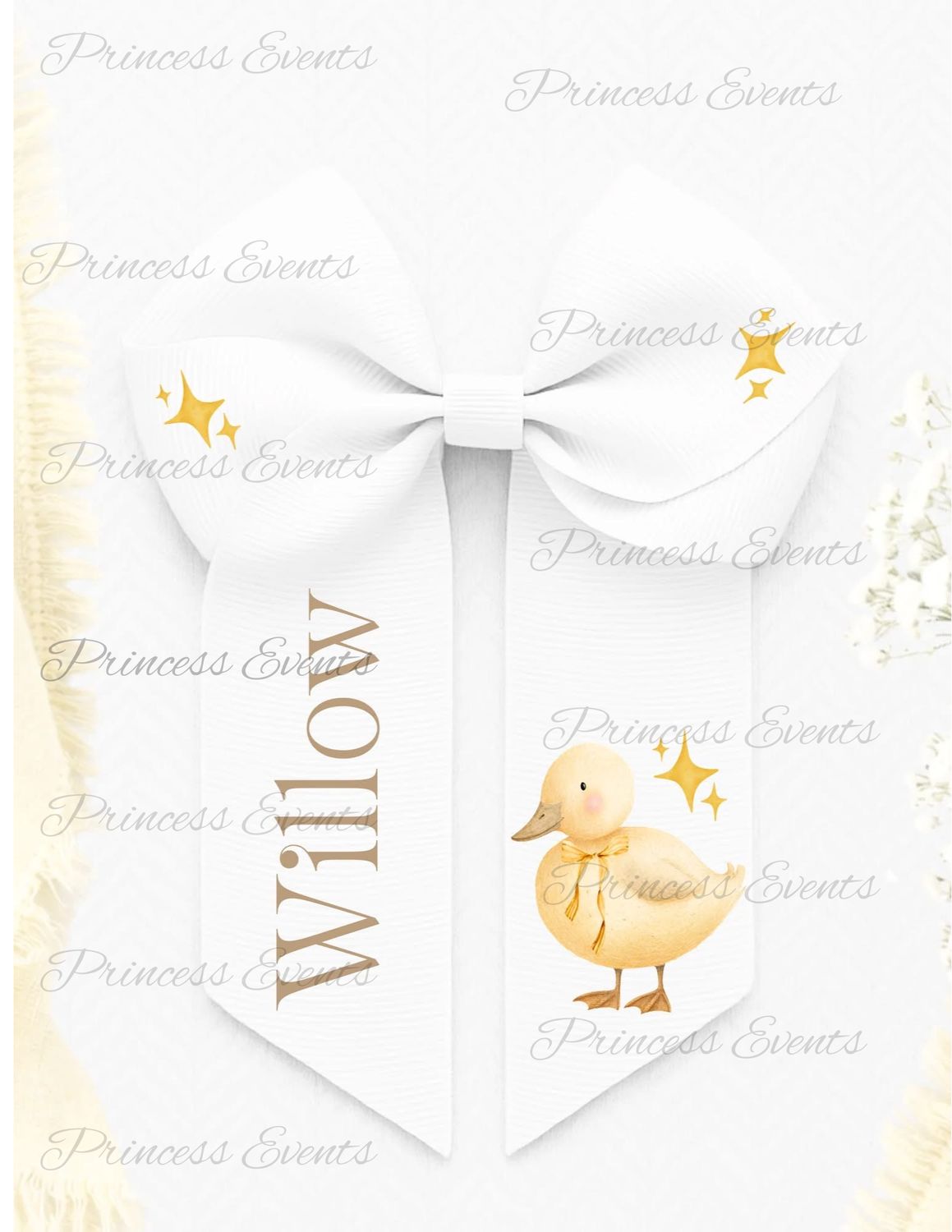 Easter Hair Bow- Duck