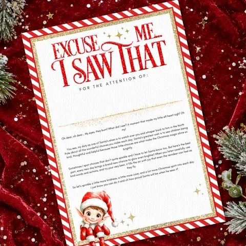 Excuse me i saw that elf Letter